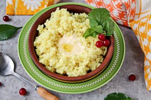 Пшенная каша на сухих сливках Пшенная каша на сухих сливках