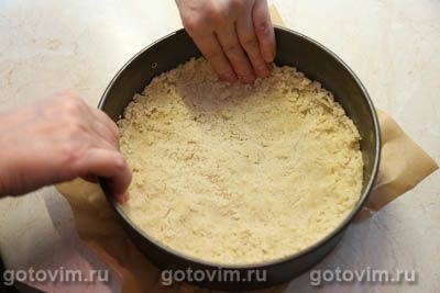 Постный тертый пирог с вареньем Постный тертый пирог с вареньем