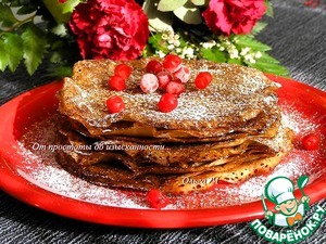 Постные яблочные блинчики