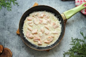 Папарделле с лососем Папарделле с лососем