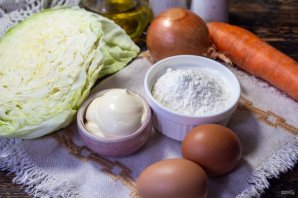 Капустный пирог на майонезе Капустный пирог на майонезе