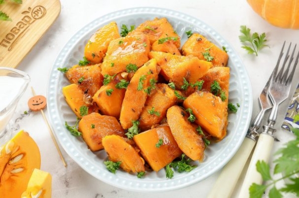 Тыква на сковороде Тыква на сковороде