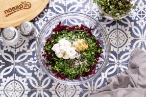 Салат из вареной свеклы Салат из вареной свеклы