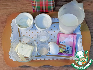 Открытые булочки с кремом и нектаринами