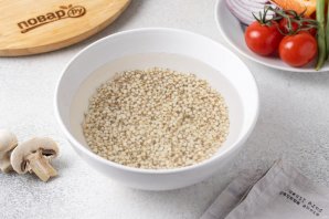 Сорго с грибами и овощами Сорго с грибами и овощами