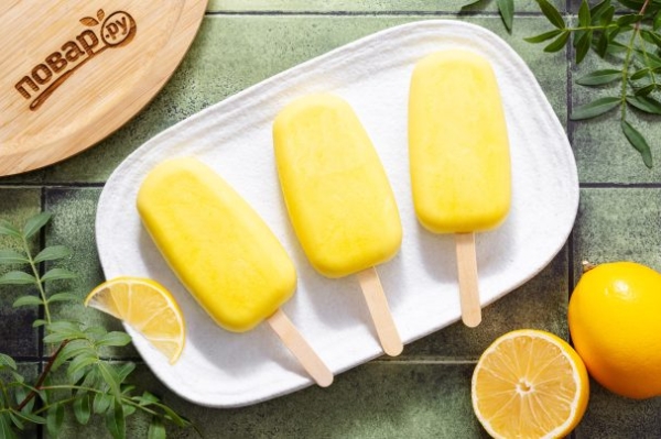 Домашнее лимонное мороженое Домашнее лимонное мороженое