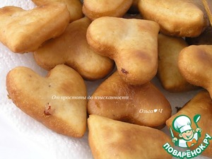 Пончики с брусникой Пончики с брусникой