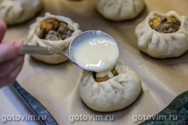 Бочонки с куриной печенью и тыквой