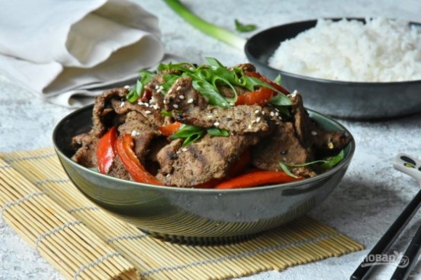 Мясо по-корейски "Пулгоги" Мясо по-корейски "Пулгоги"