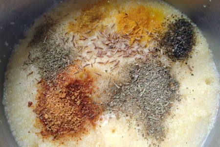 Закуска из овощей и грибов на поленте Закуска из овощей и грибов на поленте