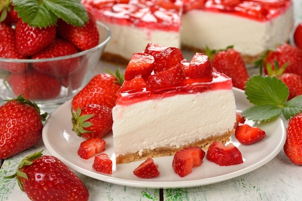 Клубничный чизкейк на песочной основе Клубничный чизкейк на песочной основе