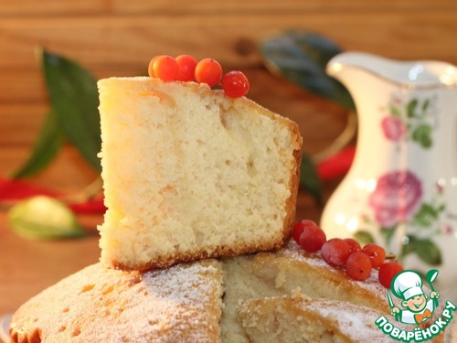 Ванильный кекс с малиновой пропиткой