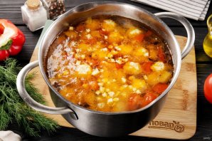 Суп с клёцками без мяса Суп с клёцками без мяса