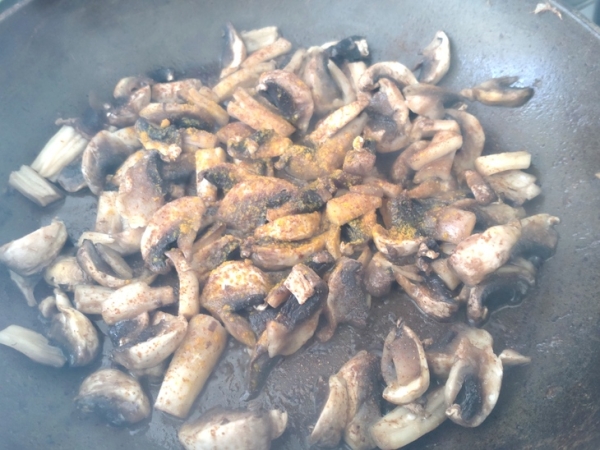 Закуска из овощей и грибов на поленте Закуска из овощей и грибов на поленте