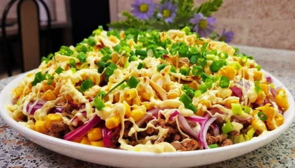 Салат «Министерский». Рецепт объедение из простых продуктов