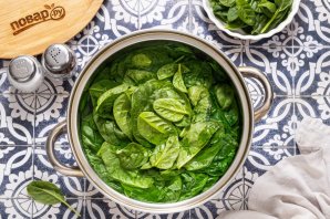 Корейская закуска из шпината