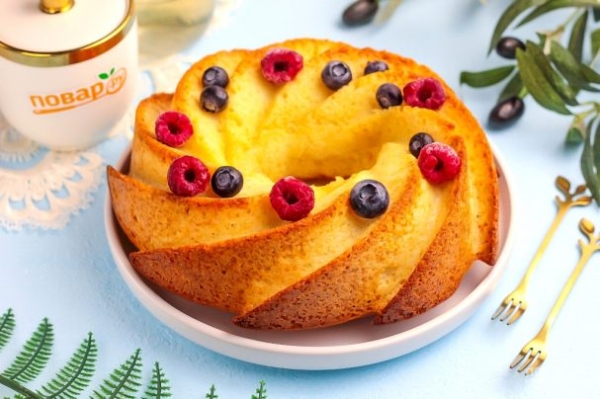 Медовый пирог на скорую руку Медовый пирог на скорую руку