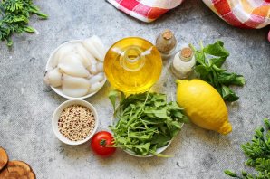 Салат из киноа с кальмарами Салат из киноа с кальмарами