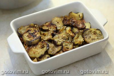 Запеканка из баклажанов с чечевицей