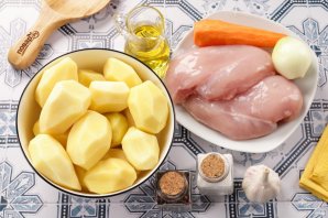 Курица с картошкой в аэрогриле Курица с картошкой в аэрогриле