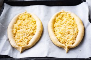 Хачапури по-аджарски без дрожжей Хачапури по-аджарски без дрожжей