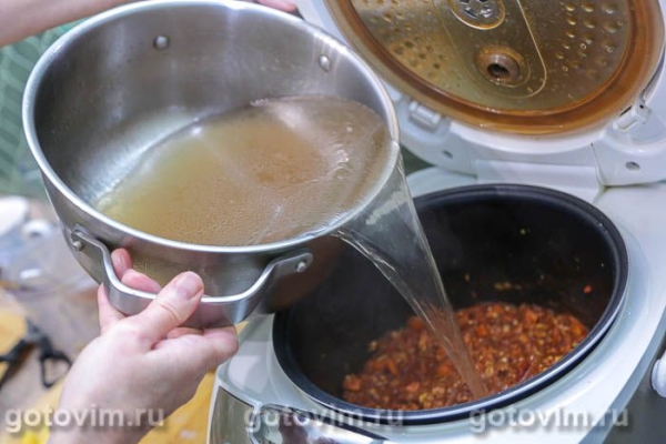 Мексиканский суп с кукурузой и горохом в мультиварке