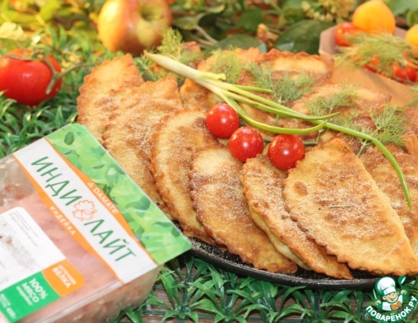 Пирожки из теста для чебуреков Пирожки из теста для чебуреков