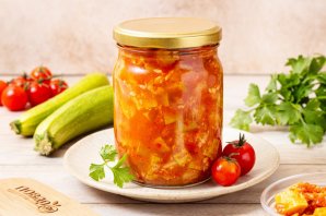 Кабачки в томате на зиму