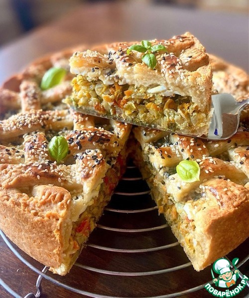 Пирог с капустой на дрожжевом тесте Пирог с капустой на дрожжевом тесте