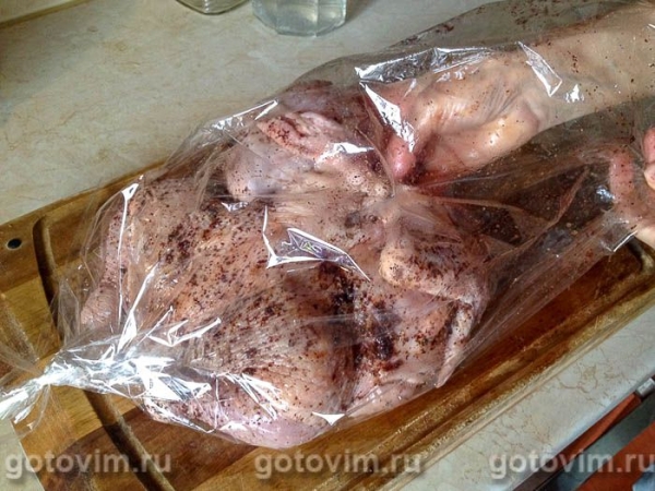 Курица с сумахом, запечённая в рукаве для выпечки 
