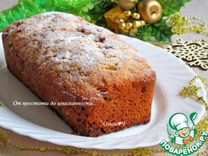 Творожный штоллен с кумкватом, вишней, курагой Творожный штоллен с кумкватом, вишней, курагой