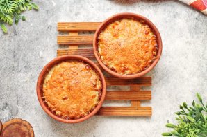 Жульен с курицей и лисичками Жульен с курицей и лисичками