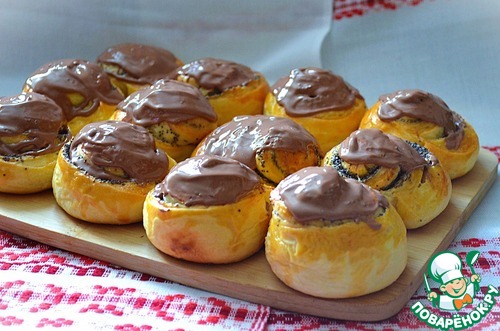 Маковые булочки под шоколадом Маковые булочки под шоколадом