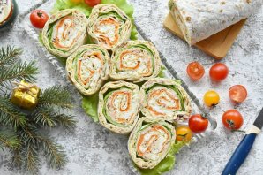 Рулет из лаваша с горбушей