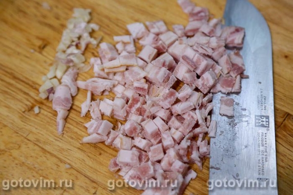 Паста карбонара с беконом и чесноком в мультиварке Паста карбонара с беконом и чесноком в мультиварке