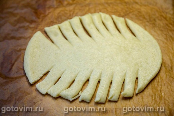 Пирог-плетенка с клюквой