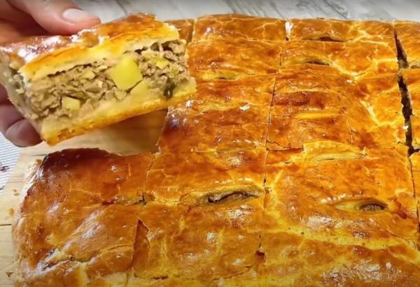 Мясной пирог с картофелем на ужин. Быстрое тесто для пирога с любой начинкой Мясной пирог с картофелем на ужин. Быстрое тесто для пирога с любой начинкой
