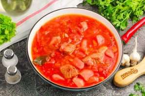 Борщ с вареной свеклой Борщ с вареной свеклой