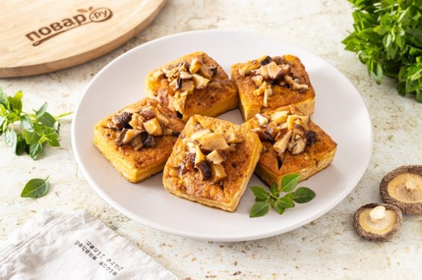 Тофу фаршированный шиитаке Тофу фаршированный шиитаке