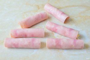 Рулетики с сыром и чесноком