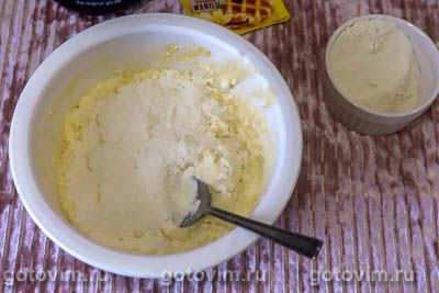 Творожные пончики с ванилью