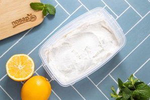 Лимонное мороженое с ванилью Лимонное мороженое с ванилью