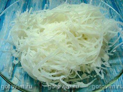 Мужской салат с курицей, грибами и дайконом Мужской салат с курицей, грибами и дайконом