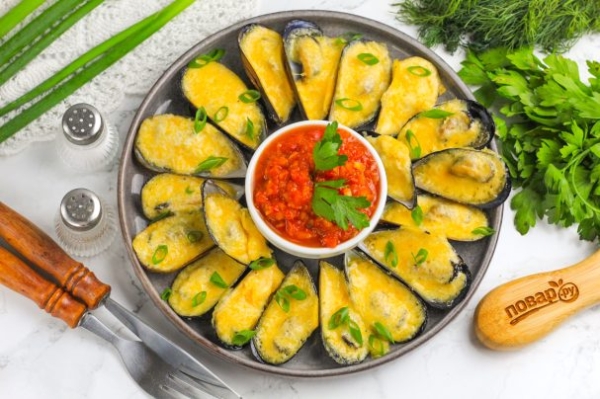 Мидии в аэрогриле Мидии в аэрогриле