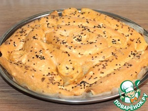 Блинный пирог с тунцом Блинный пирог с тунцом