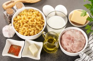 Макароны с фаршем в духовке Макароны с фаршем в духовке