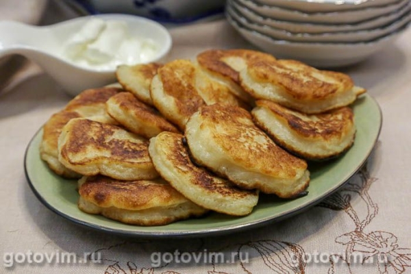 Оладьи на кипяченом кефире Оладьи на кипяченом кефире