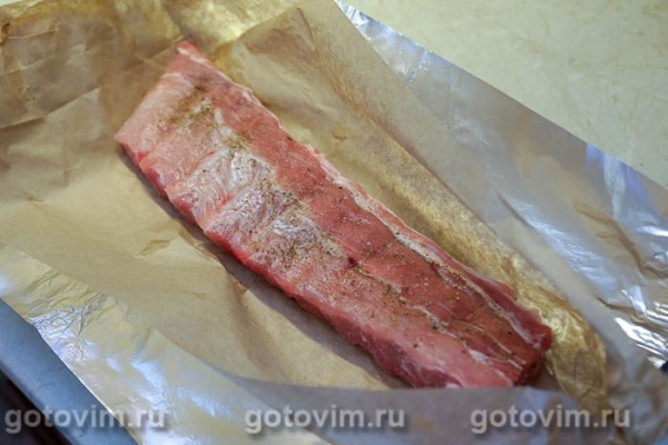 Свиные ребрышки с соусом из виски