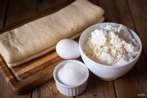 Плетенка с творожной начинкой