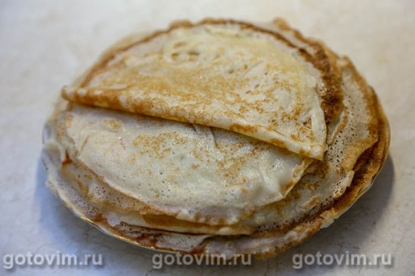 Блины с начинкой из мяса и печени